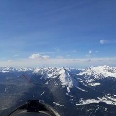 Flugwegposition um 12:40:00: Aufgenommen in der Nähe von Gemeinde Seefeld in Tirol, Seefeld in Tirol, Österreich in 2931 Meter